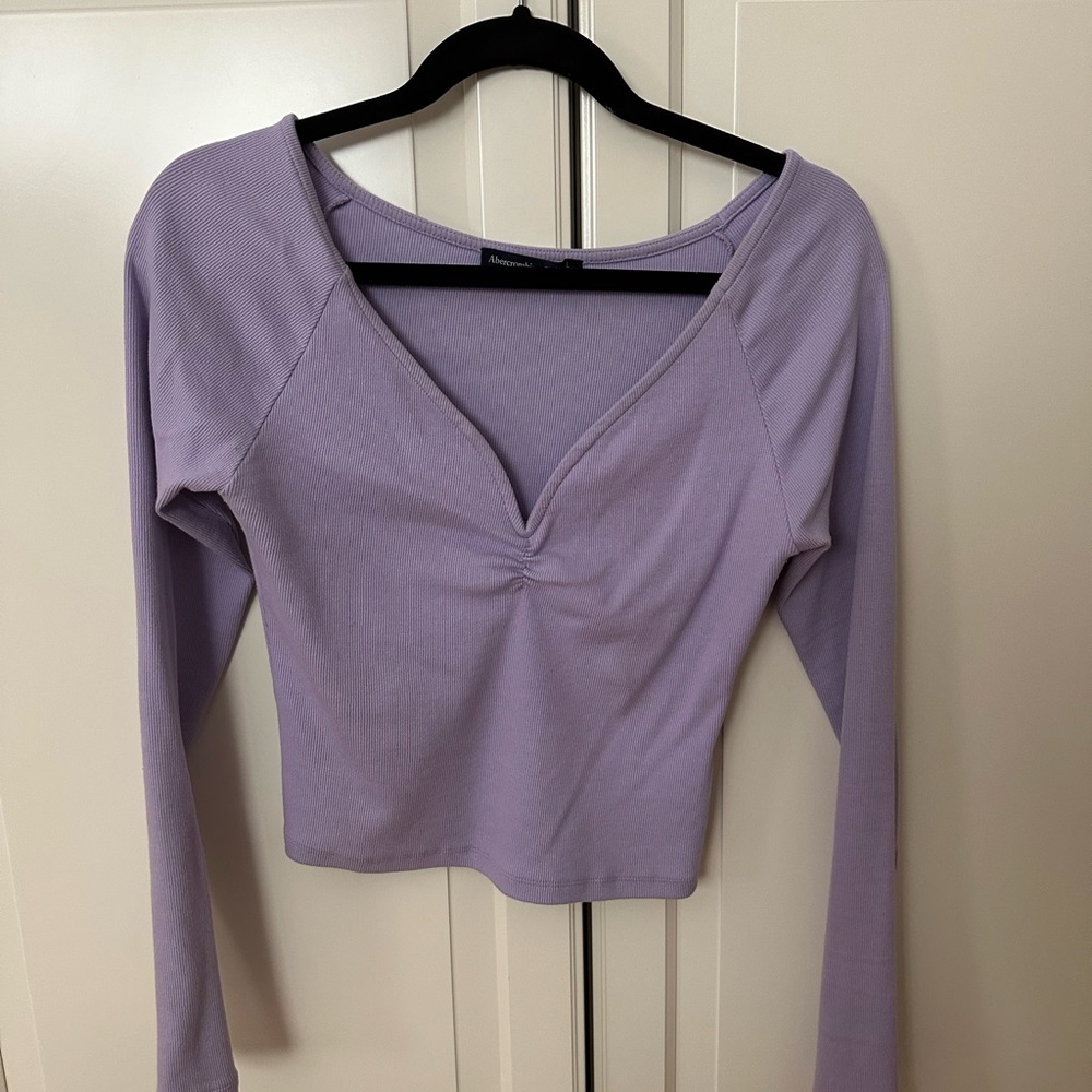 Abercrombie&Fitch Lavender long sleeve top